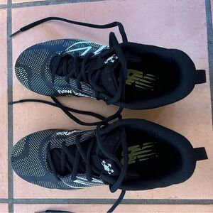 New Balance Black and Green Kids Athletic Shoes